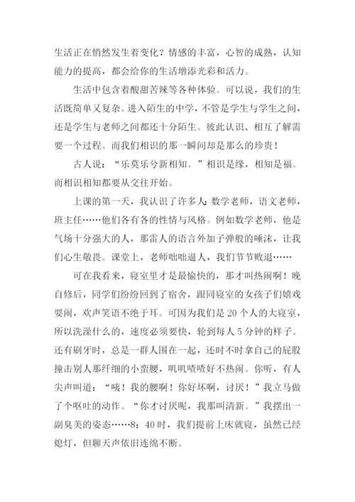 初一作文相识瞬间.docx