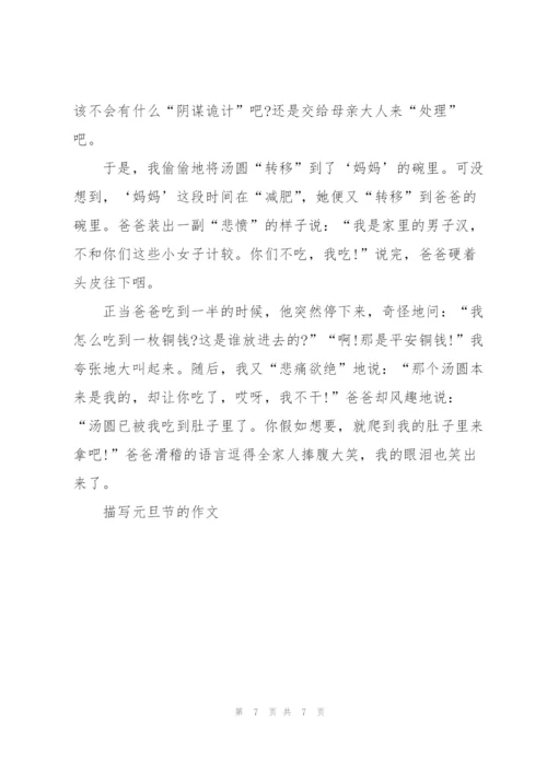 描写元旦节的作文5篇.docx