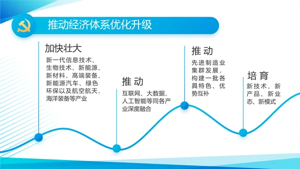 蓝色党建述职报告PPT动态模板