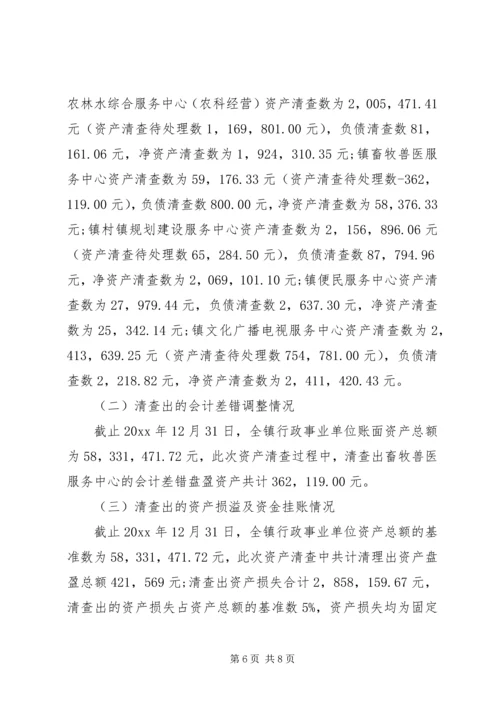 事业单位资产清查工作报告.docx