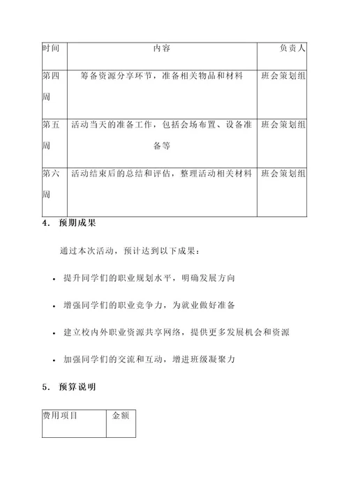 大学班会主题及策划书