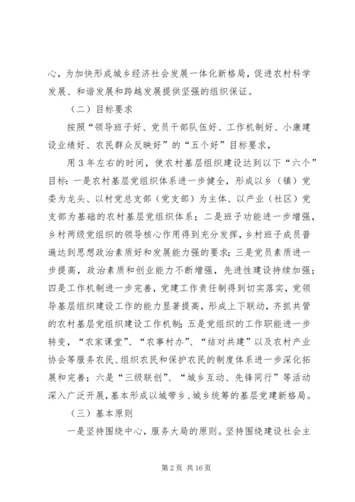 关于加强新时期农村基层组织建设意见.docx