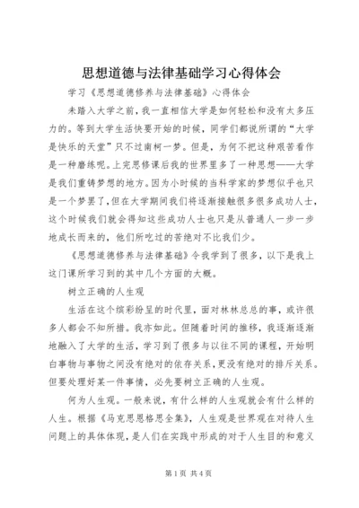 思想道德与法律基础学习心得体会 (3).docx