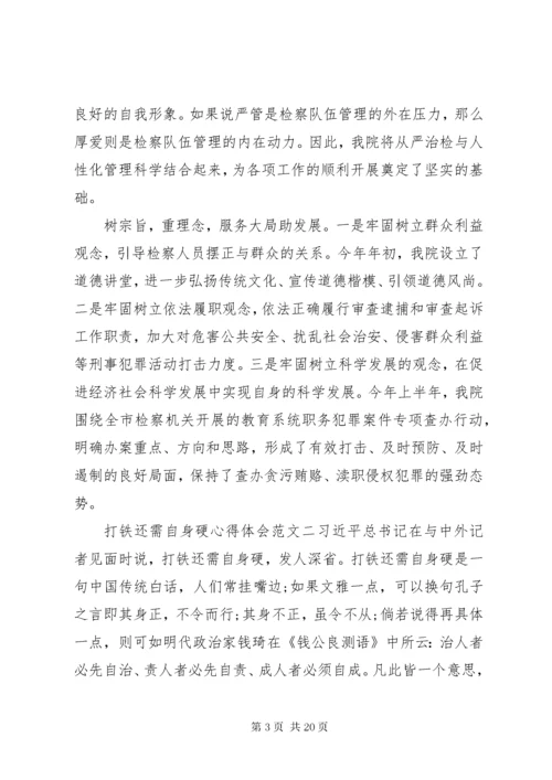 打铁还需自身硬心得体会范文8篇.docx