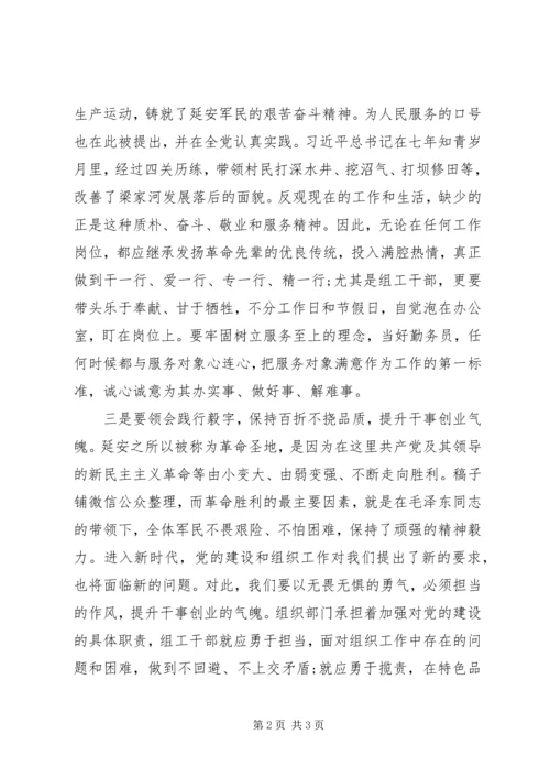 培训心得体会：弘扬延安精神强化履职担当.docx