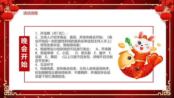 2023兔年元旦联会元旦联欢晚会活动策划PPT