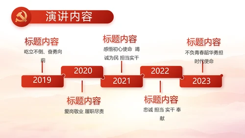 大气红色党建党支部工作汇报PPT党课