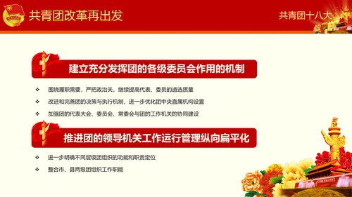 中国共青团十八大精神学习解读PPT模板
