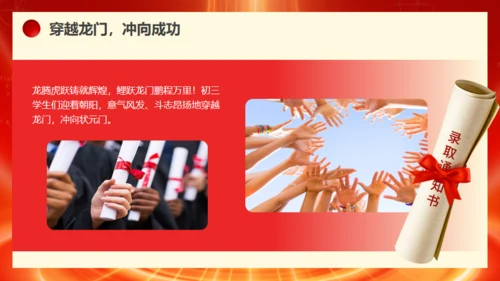 冲刺百日赢在中考通用PPT模板
