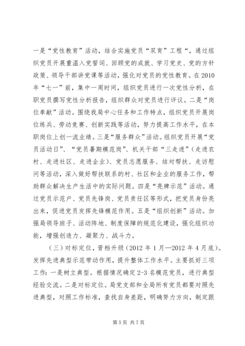 局党委开展创先争优活动意见.docx
