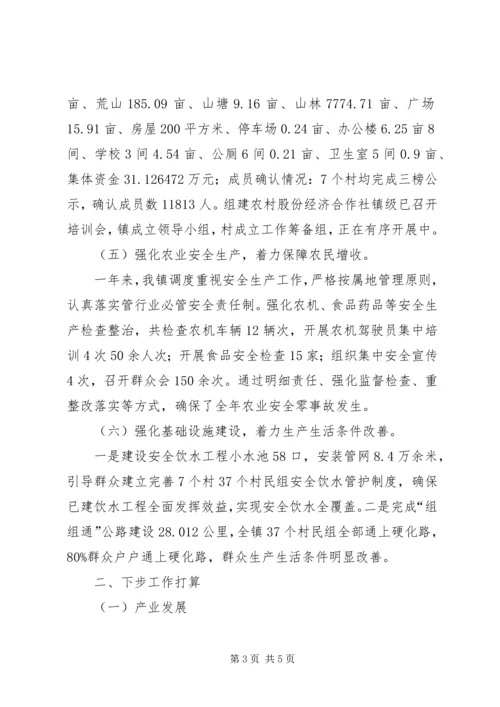 农业农村经验工作发言材料.docx