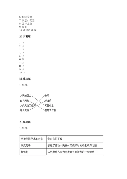 部编版道德与法治四年级下册期末测试卷（全优）.docx