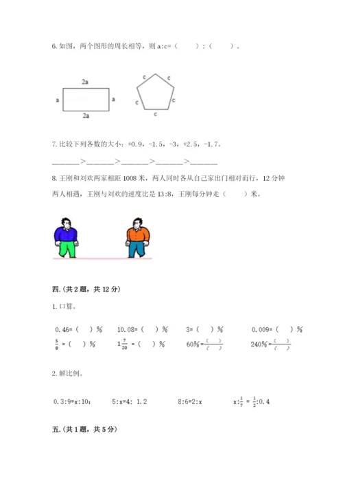 小学数学六年级下册竞赛试题及参考答案（夺分金卷）.docx