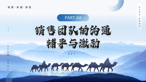 蓝色励志风销售团队建设与管理PPT模板