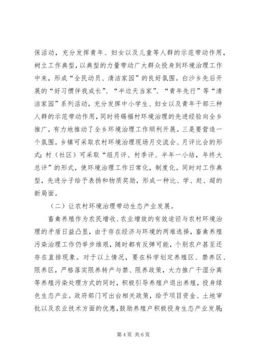 关于XX县区农村土地综合治理的意见和建议 (5).docx