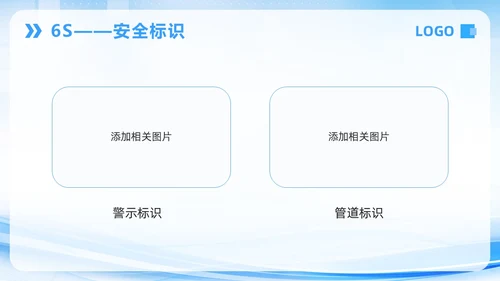 蓝色简约7S病房成果汇报PPT模板宣传PPT动态PPT管理