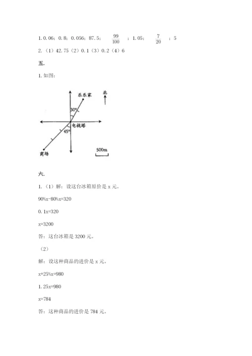 青岛版数学小升初模拟试卷附完整答案【网校专用】.docx