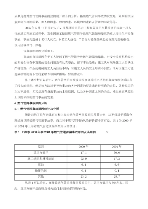 地下燃气管网事故的致因理论分析.docx