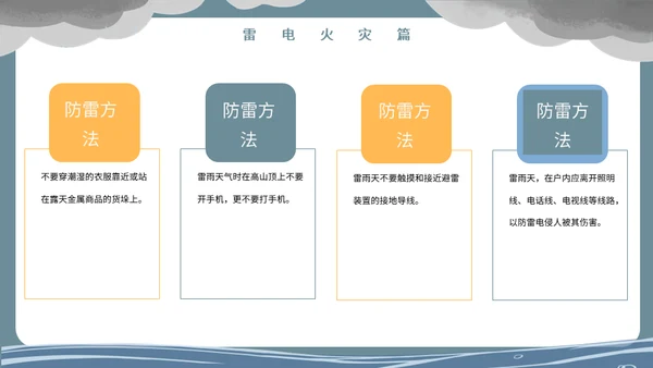洪水泥石流自然灾害安全教育通用PPT模板