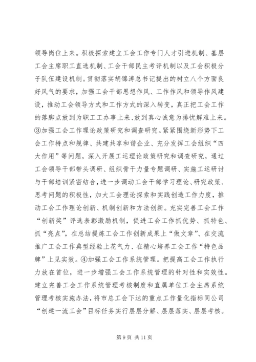 关于创建全国一流企业工会的实施意见.docx