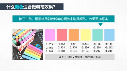 如何打造手绘粉笔效果PPT教学课件