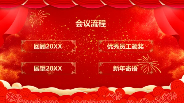 商务企业公司年会表彰通用PPT模板