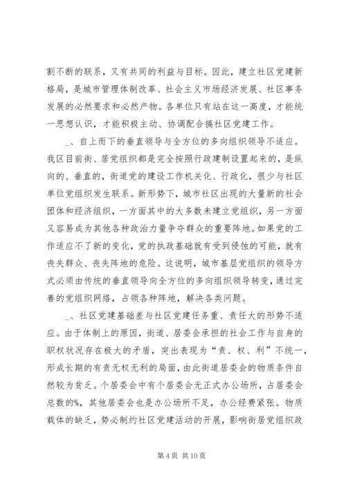 新形势下的街道社区党建工作调查 (4).docx