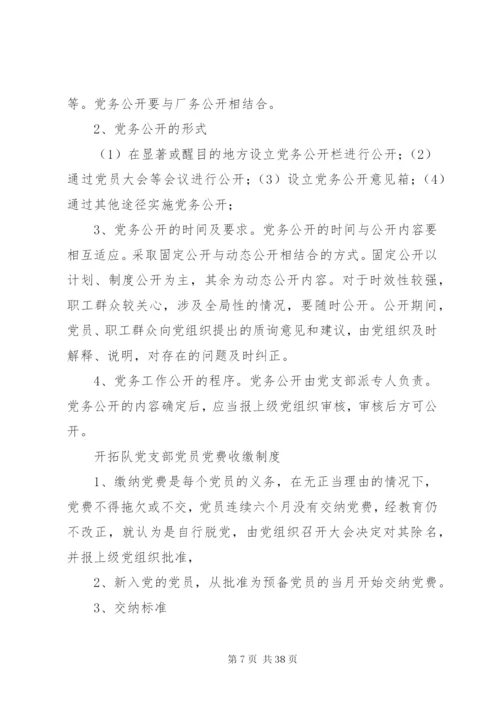 开拓队党支部管理制度.docx