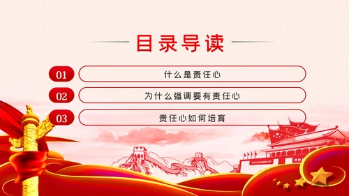 做一名有责任心的党员干部责任心培育PPT模板