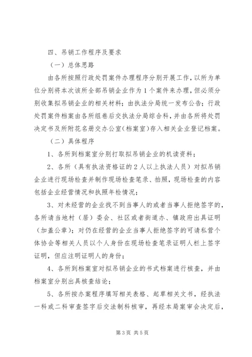 企业营业执照工作实施意见.docx