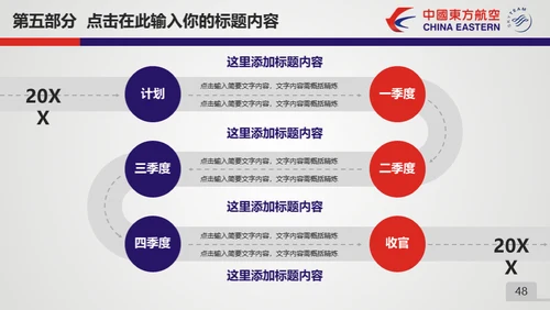 东方航空公司动态通用PPT模板