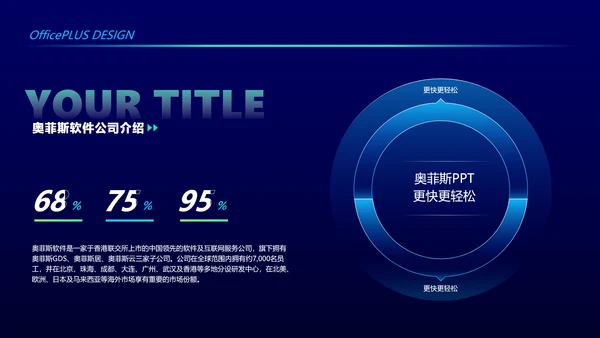 蓝绿科技感校园招聘PPT套装