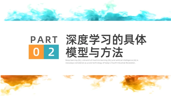 彩色水彩简约商务深度学习企业培训PPT课件