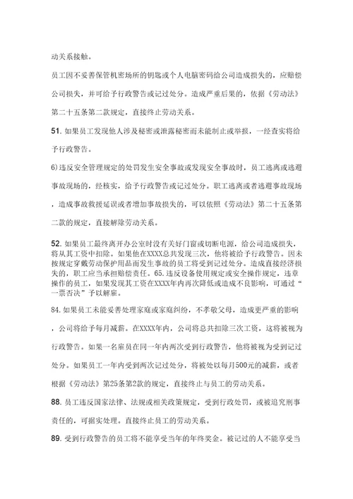 公司员工行为准则完整版