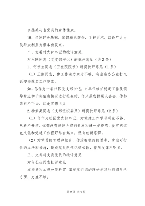 对党支部工作提出的意见和建议-个人对党支部的建议.docx
