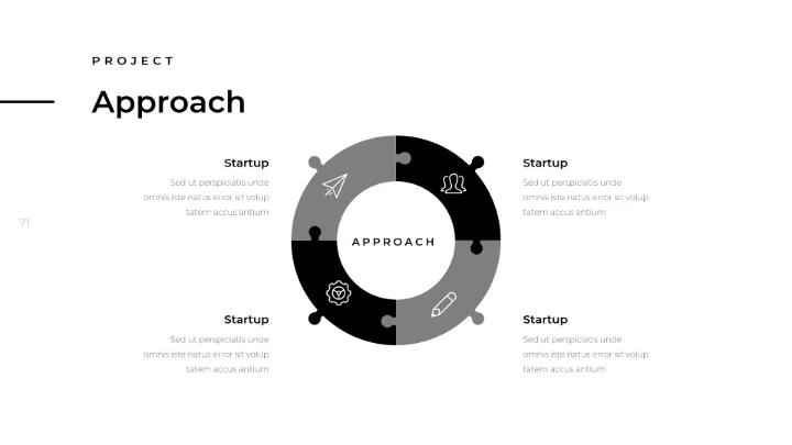 创意黑白调极简主义公司简介动态PPT模板
