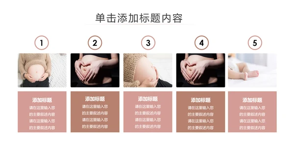 温馨孕妇产妇婴儿新生儿月子护理中心母婴PPT