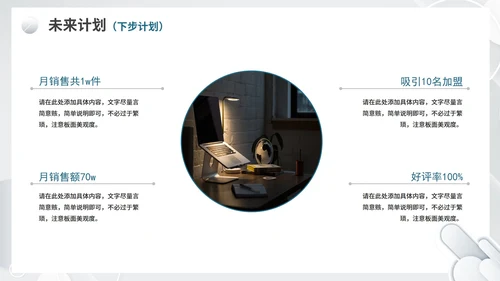 灰白色渐变极简风格商务工作总结PPT模板