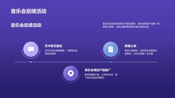 紫色渐变炫酷音乐发布会PPT模板