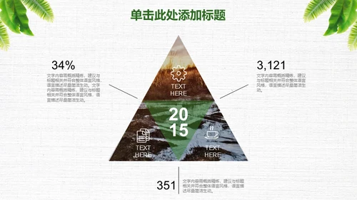 绿叶年度工作总结通用PPT模板