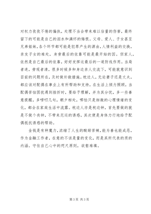 学习《金融领域职务犯罪预防与警示》有感.docx