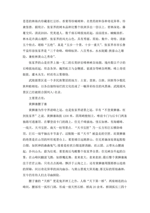 湖南武陵源导游词.docx