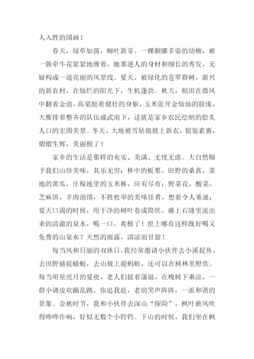 关于家乡情的作文.docx