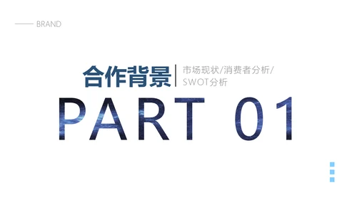 简约商务风海洋主题品牌合作策划PPT