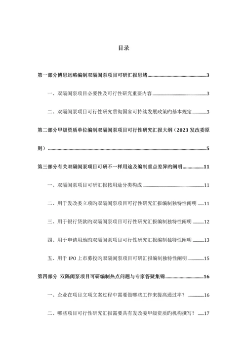 双隔膜泵项目可行性研究报告发改立项备案最新案例范文详细编制方案.docx