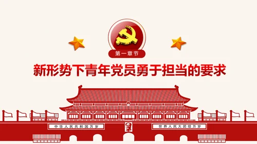 喜迎十九大心怀责任勇于担当合格党员PPT