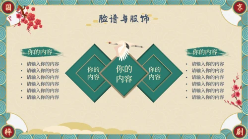 国粹京剧—中国风京剧介绍通用PPT模板