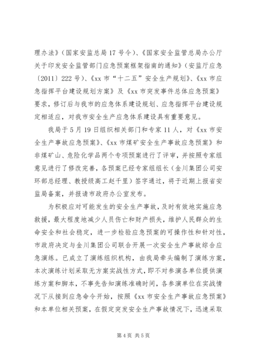 安全生产监督管理局防灾减灾工作监督检查情况报告.docx