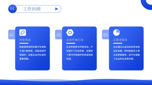 蓝绿色立体风能源企业员工年中总结PPT模板