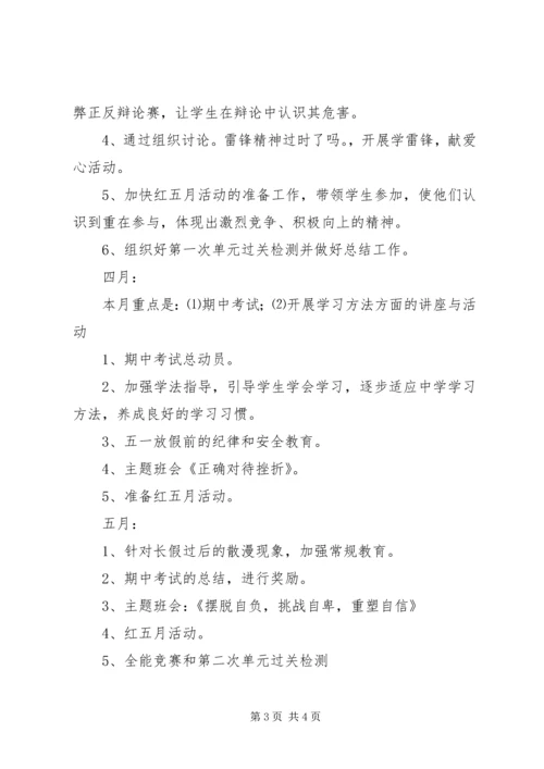 精选初一班主任开学第一周工作计划.docx